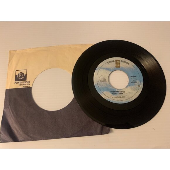 Andrew Gold "Lonely Boy" / "Must Be Crazy" 7" Vinyl Single 1976 Asylum Records W - Picture 5 of 5